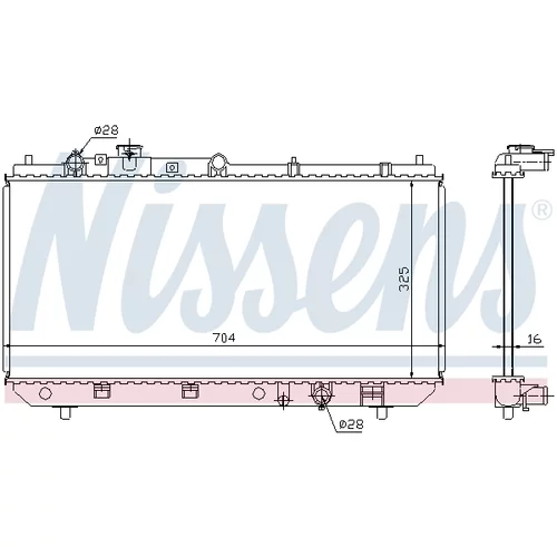 Chladič motora NISSENS 62403 - obr. 4