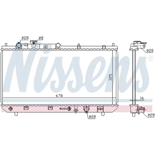 Chladič motora NISSENS 624041 - obr. 6