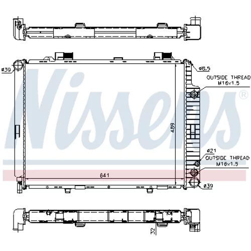 Chladič motora 62691A /NISSENS/ - obr. 4