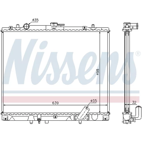 Chladič motora NISSENS 62895A - obr. 6