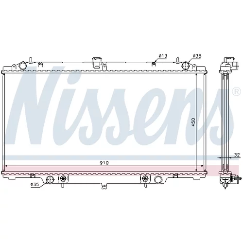 Chladič motora 62953A /NISSENS/ - obr. 7