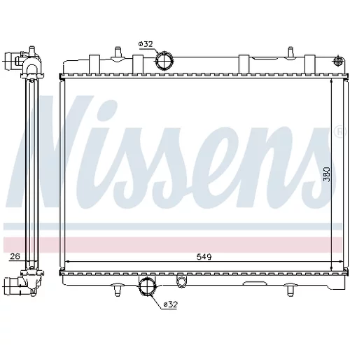 Chladič motora NISSENS 63605A - obr. 4