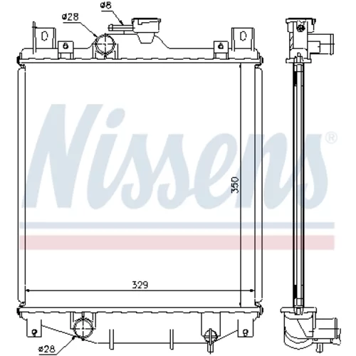 Chladič motora NISSENS 64173A - obr. 5