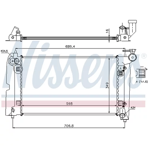 Chladič motora NISSENS 64648A - obr. 4