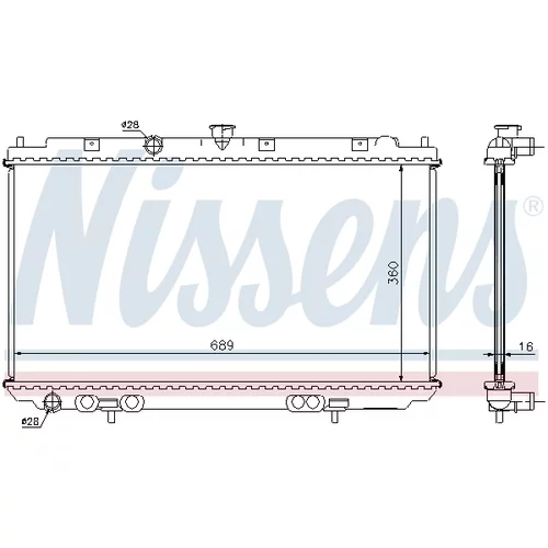 Chladič motora NISSENS 67350A - obr. 5