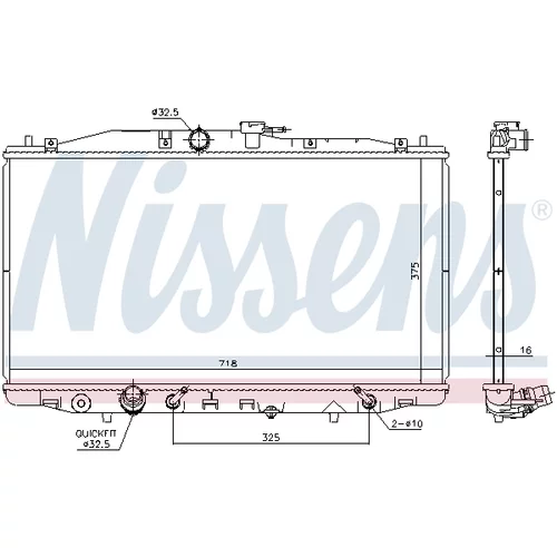 Chladič motora NISSENS 68152 - obr. 4