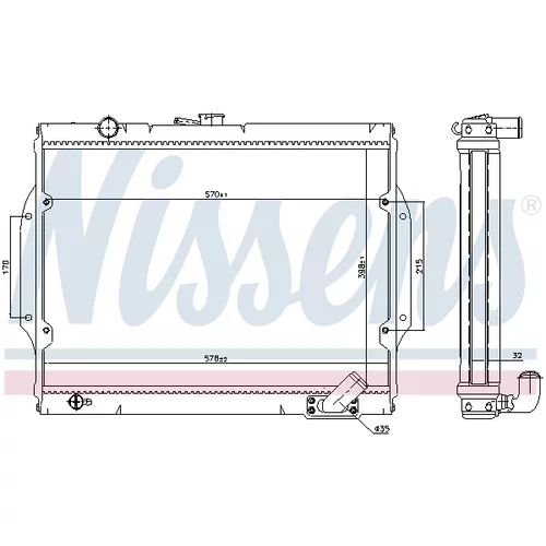 Chladič motora NISSENS 68156 - obr. 4