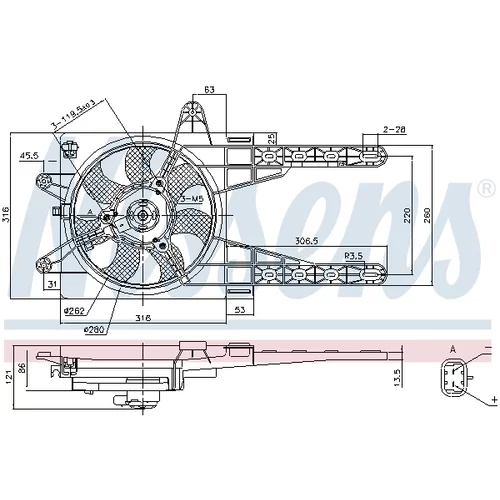 Ventilátor chladenia motora NISSENS 85141 - obr. 5