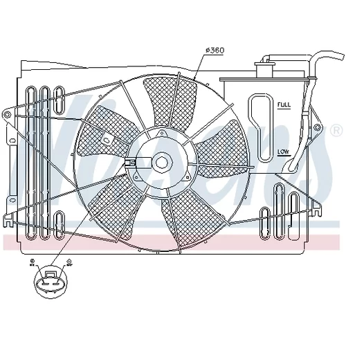 Ventilátor chladenia motora NISSENS 85232 - obr. 5