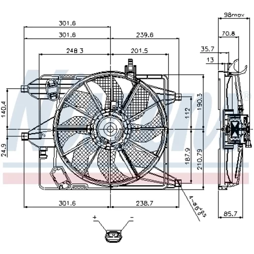 Ventilátor chladenia motora 85252 /NISSENS/ - obr. 5