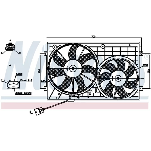 Ventilátor chladenia motora NISSENS 85644 - obr. 5