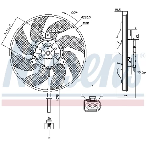 Ventilátor chladenia motora NISSENS 85806 - obr. 6