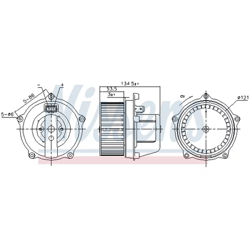 Vnútorný ventilátor NISSENS 87444 - obr. 4