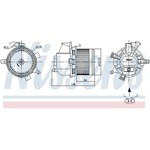 Vnútorný ventilátor NISSENS 87466 - obr. 5