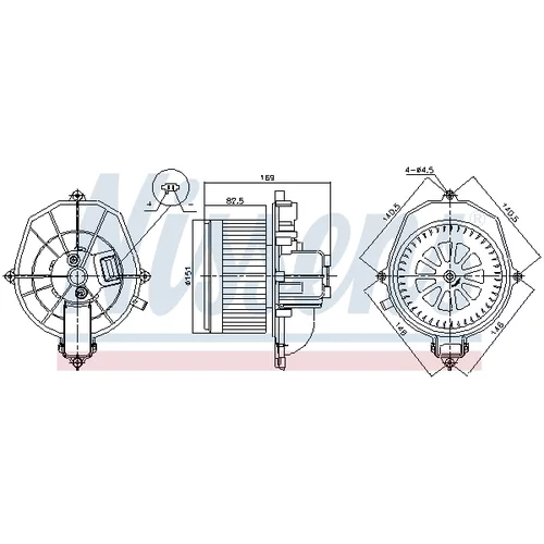 Vnútorný ventilátor NISSENS 87571 - obr. 5