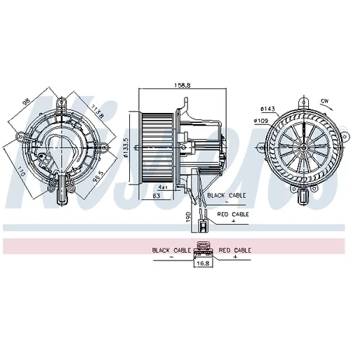 Vnútorný ventilátor NISSENS 87760 - obr. 6