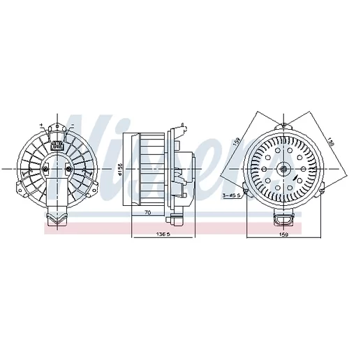 Vnútorný ventilátor NISSENS 87787 - obr. 5