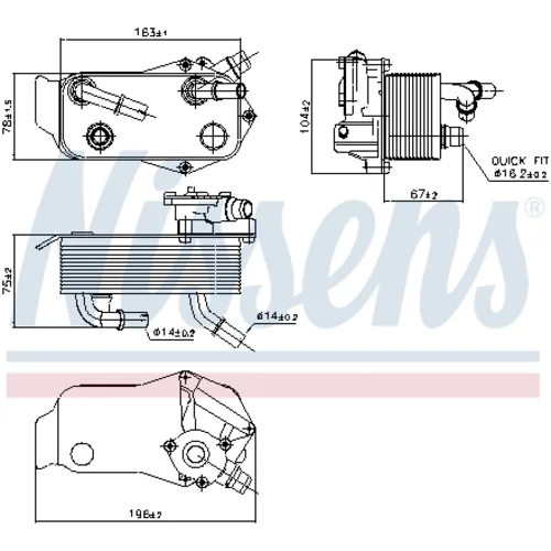 Chladič oleja automatickej prevodovky 90736 /NISSENS/ - obr. 4