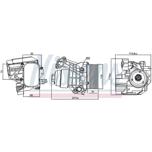 Chladič motorového oleja 91312 /NISSENS/ - obr. 6