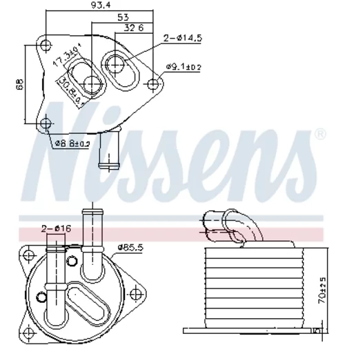 Chladič oleja automatickej prevodovky NISSENS 91396 - obr. 4