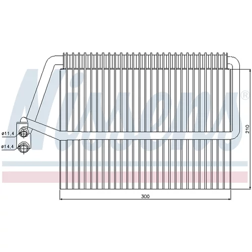 Výparník klimatizácie NISSENS 92162 - obr. 4