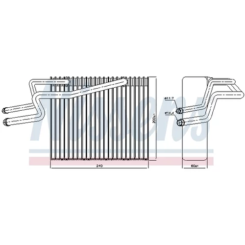 Výparník klimatizácie NISSENS 92215 - obr. 4
