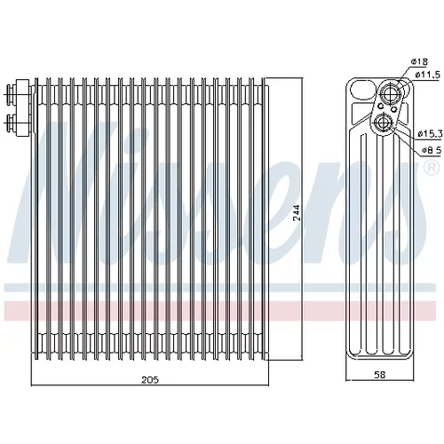 Výparník klimatizácie NISSENS 92302 - obr. 4