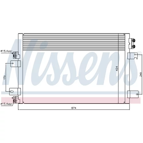 Kondenzátor klimatizácie NISSENS 940151 - obr. 6