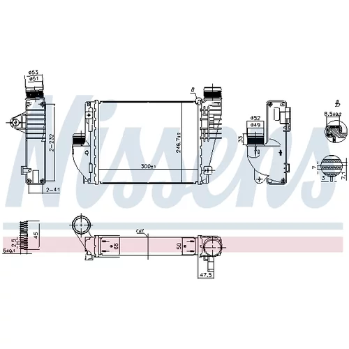 Chladič plniaceho vzduchu 961523 /NISSENS/ - obr. 5