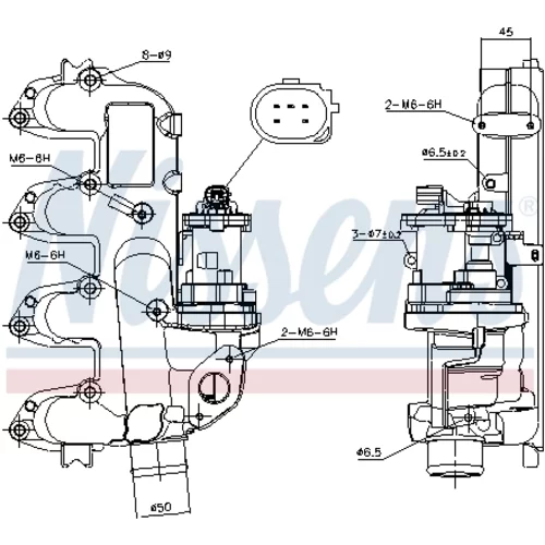 EGR ventil NISSENS 98234 - obr. 8