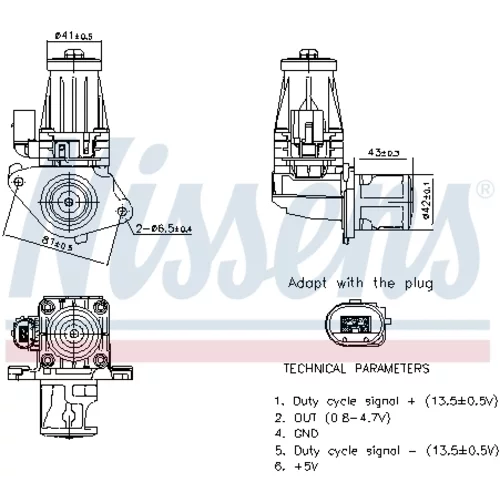 EGR ventil 98377 /NISSENS/