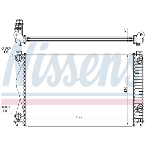 Chladič motora 60237A /NISSENS/ - obr. 5