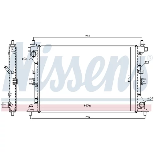 Chladič motora NISSENS 606148 - obr. 5