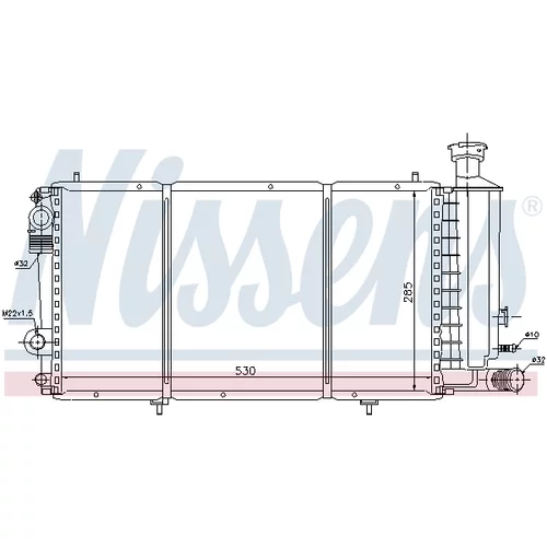 Chladič motora NISSENS 61357 - obr. 4