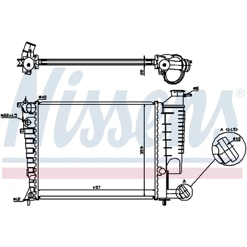 Chladič motora NISSENS 613671 - obr. 5