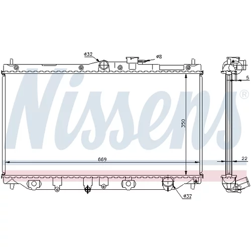 Chladič motora NISSENS 62279A - obr. 5