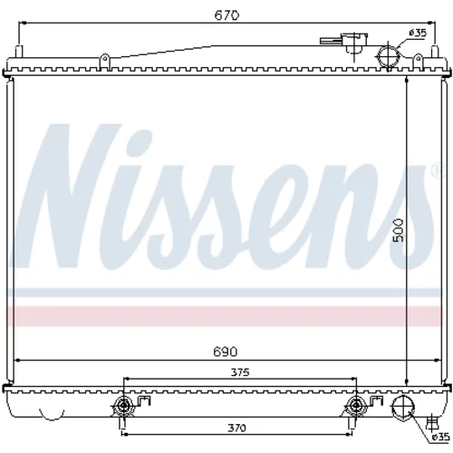 Chladič motora NISSENS 62916 - obr. 5