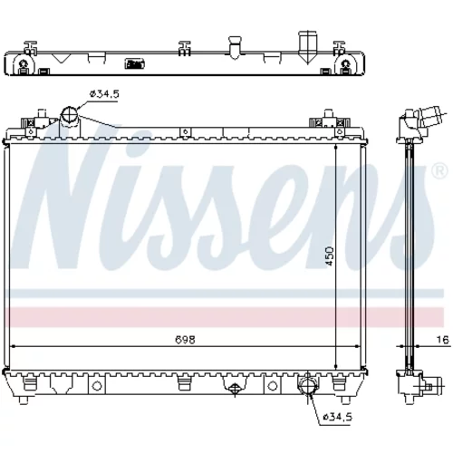 Chladič motora 64202 /NISSENS/ - obr. 6