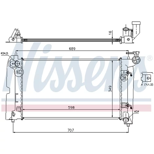 Chladič motora NISSENS 646321 - obr. 4