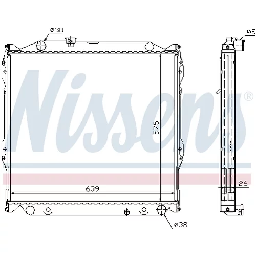 Chladič motora NISSENS 64636A - obr. 5