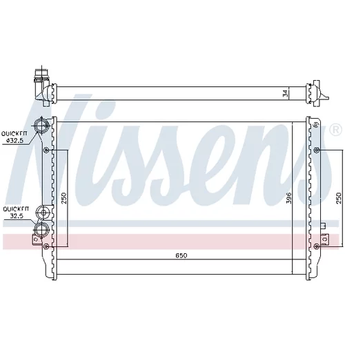 Chladič motora 65012 /NISSENS/ - obr. 4