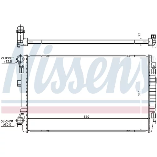 Chladič motora NISSENS 65303 - obr. 5