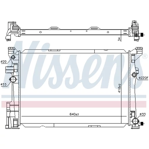 Chladič motora NISSENS 67187 - obr. 5