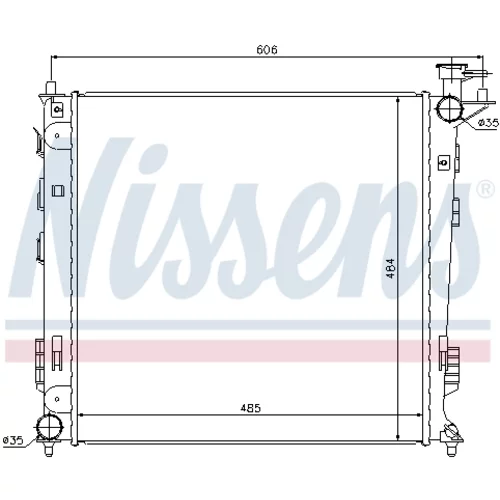 Chladič motora 67517 /NISSENS/ - obr. 4