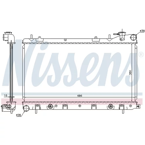 Chladič motora NISSENS 67728 - obr. 5