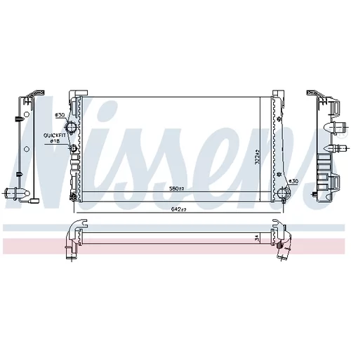 Chladič motora 68806 /NISSENS/ - obr. 4