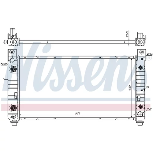 Chladič motora NISSENS 69091 - obr. 4