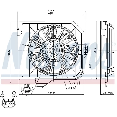 Ventilátor chladenia motora 85090 /NISSENS/ - obr. 5