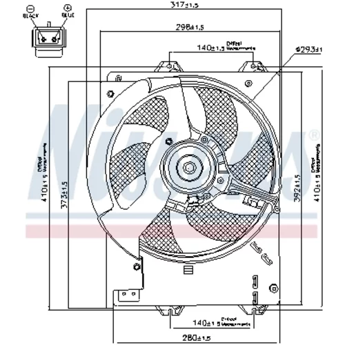 Ventilátor chladenia motora NISSENS 85267 - obr. 5