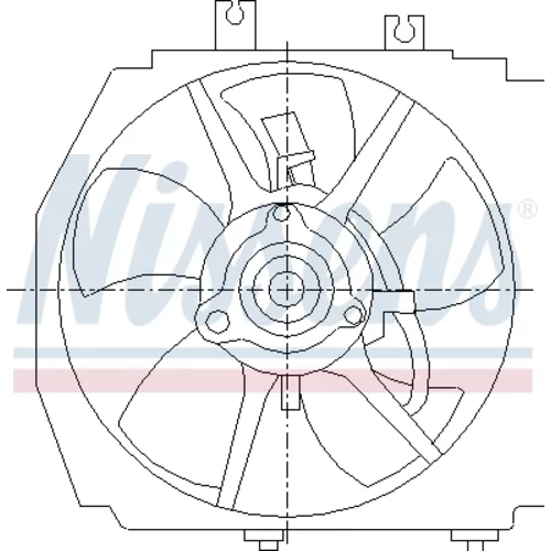 Ventilátor chladenia motora NISSENS 85381